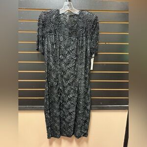 Robert Anthony Beaded Dress NWT Vintage Size 14